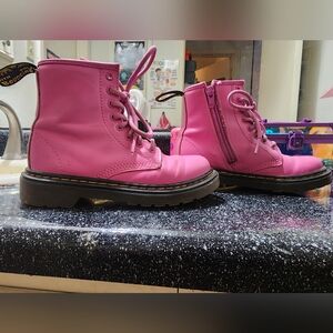 Dr. Martens Pink Lace-Up Boots